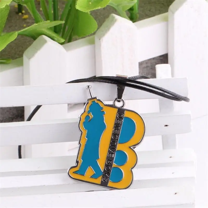 Hot Sale Anime Detective Boy Conan Pendant Necklace Badge Metal Charm Jewelry | Украшения и аксессуары