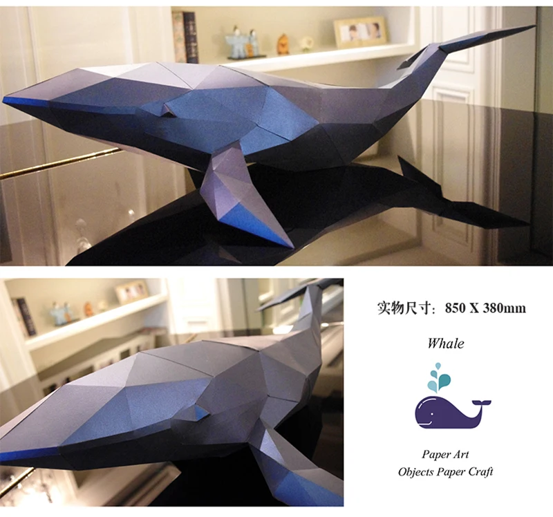 DIY милые животные 3D Пазлы игрушки для детей Ресторан водонепроницаемый Обучающие складные модели настенные украшения дома трехмерные