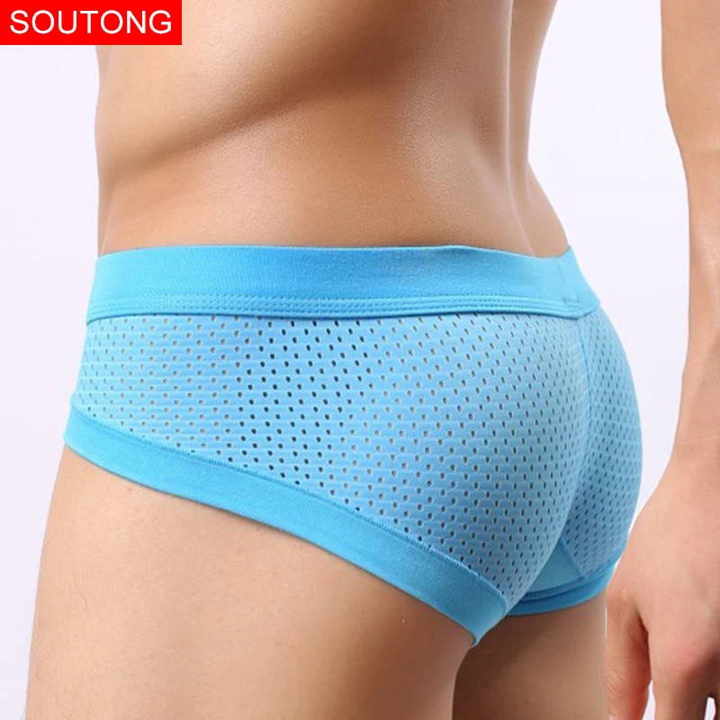 Мужские трусы слипы из модала и сетчатой ткани|mens briefs underwear|briefs underwearmens |