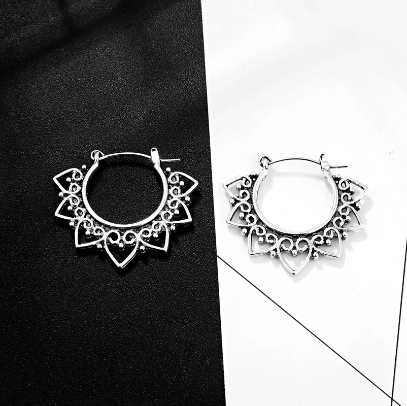 Серьги-кольца в европейском стиле для девушек изящные модные круглые украшения