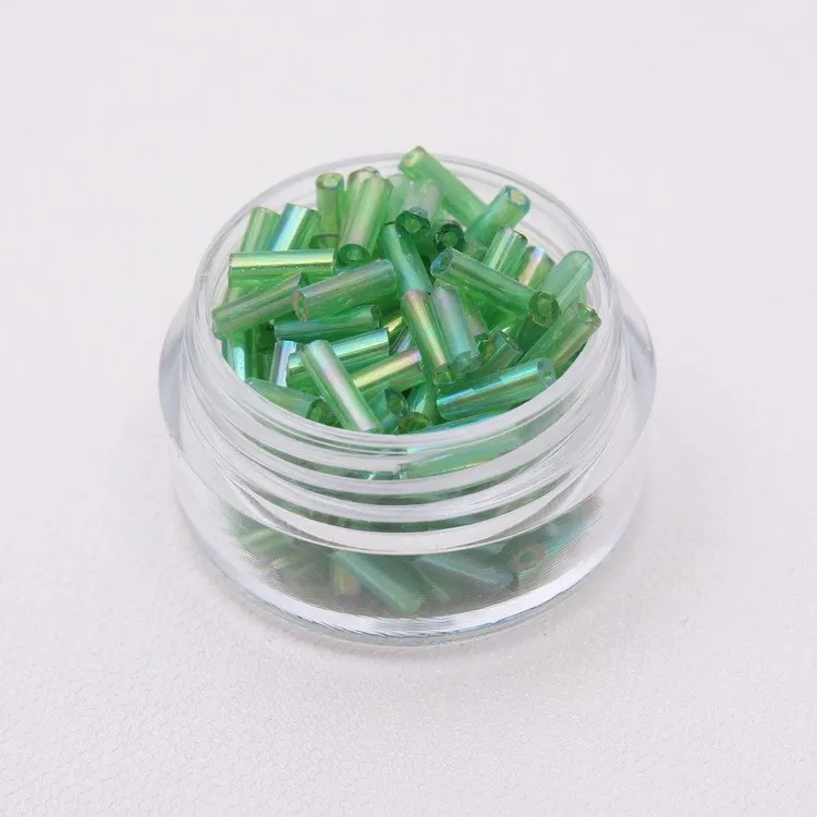 100 шт. серебряные бусины для вышивки крестиком 2 х6 мм|Бусины одежды| |