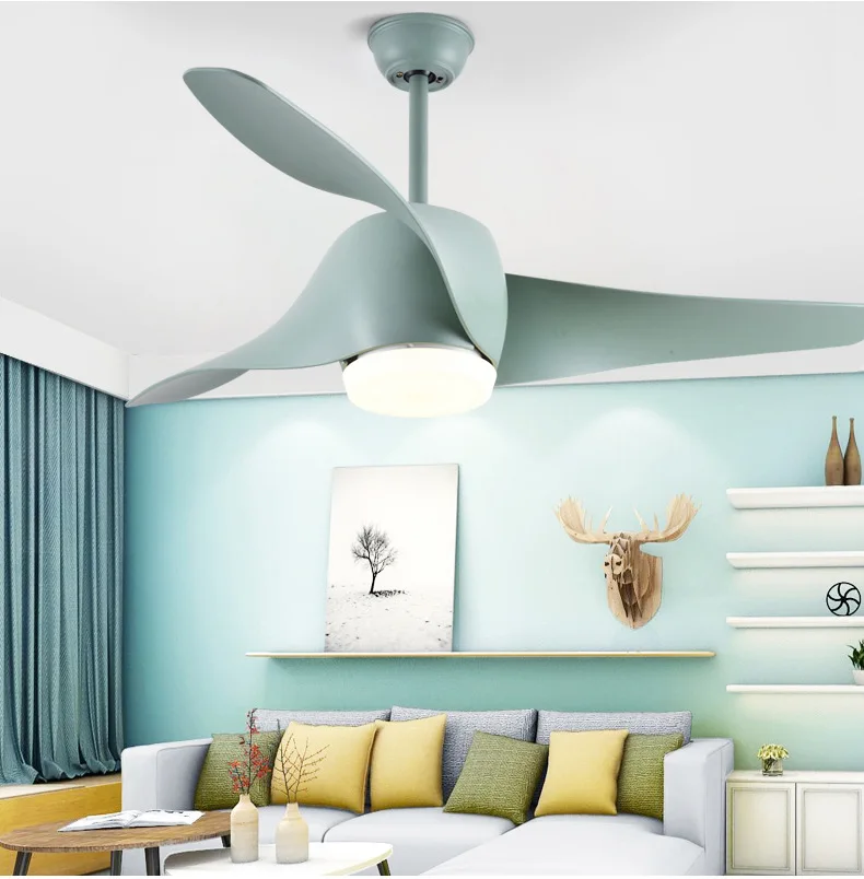 Простой современный светодиодный потолочный вентилятор в скандинавском стиле |