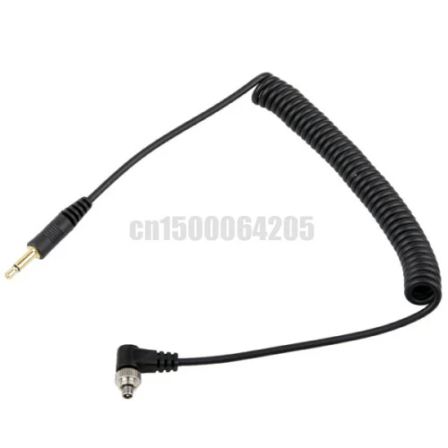 Кабель синхронизации со штекером 3 5 мм для вспышки с винтовым замком 580EX II 7D 5DII 50D