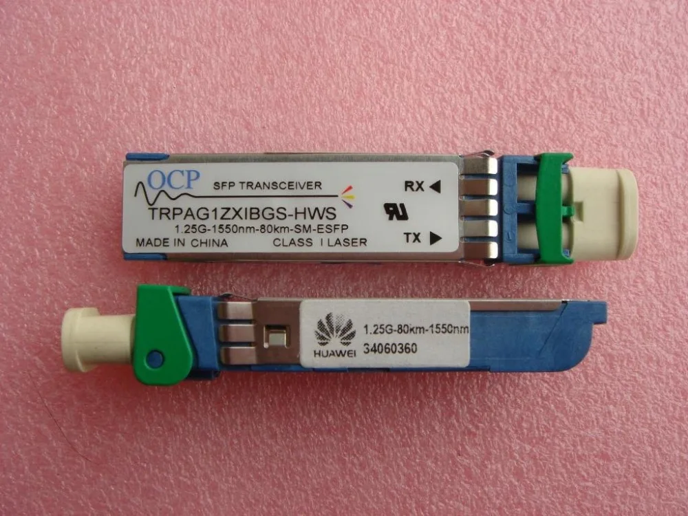 

OCP TRPAG1ZXIBGS-HWS 1.25G-1550NM-80KM-SM-ESFP SFP TRANSCEIVER