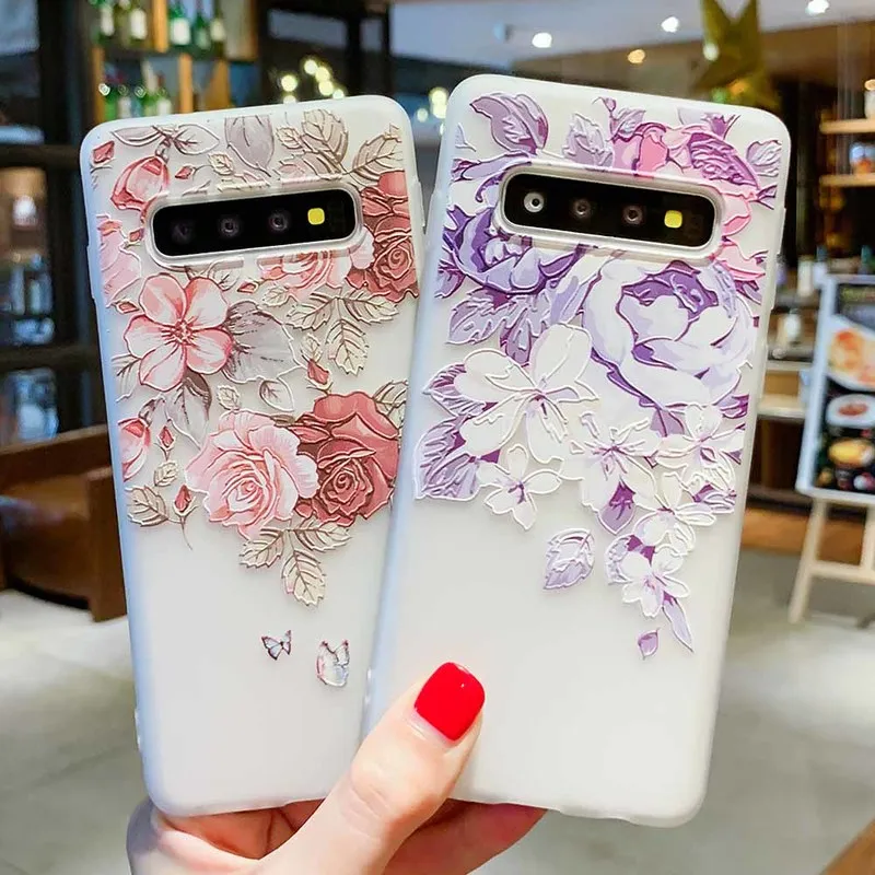 3D Relief Case For Samsung Galaxy A5 2017 S8 S7 Edge S9 S10 Plus J3 J5 J7 A3 A7 A8 A6 2018 Silicone Cases |