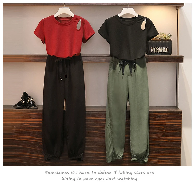 Женские летние костюмы большого размера 5XL модные футболки с коротким рукавом и