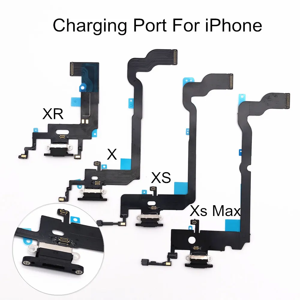 AYJ USB зарядный порт гибкий кабель для iPhone X XR XS Max нижнее зарядное устройство док