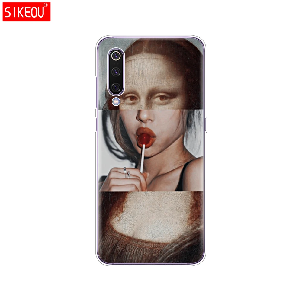 12100 case for xiaomi mi 9 case cover Cartoon Silicone Soft TPU Cover For xiaomi Mi9 xiaomi 9 SE Case Phone Shell bumper etui flower - Цвет: 12100