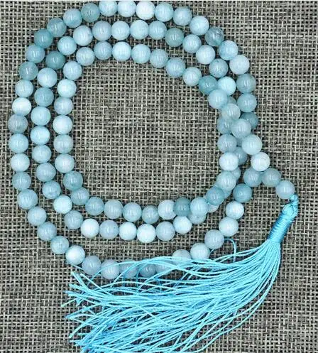 free shipping 6-10mm stone Buddhist Natural 108 Prayer Beads Mala Bracelet Necklace | Украшения и аксессуары