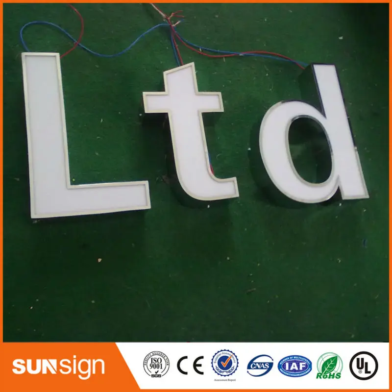 Индивидуальное название магазина дневные знаки световые буквы|light letters|light up
