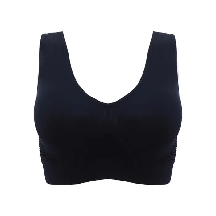 Женский дышащий Удобный спортивный бюстгальтер Бесшовные бюстгальтеры со съемной подушечкой KNG88