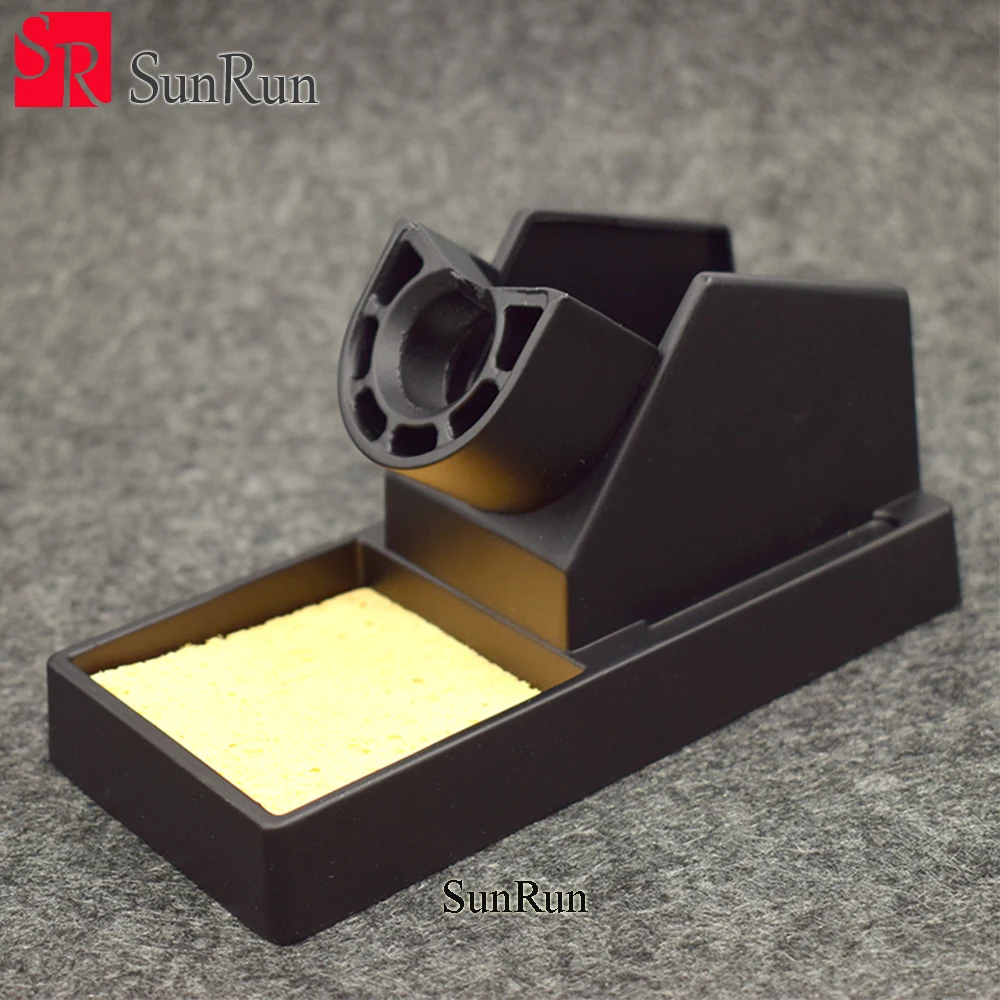 1 шт. металлическая паяльная станция стойка база с губкой черный 8586/858D +/936