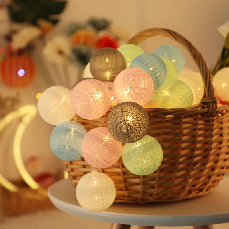

3M 20 LED Christmas Balls String Lights Garlands Ornaments Christmas Tree Decorations for Home New Year 2020 DIY Navidad Noel