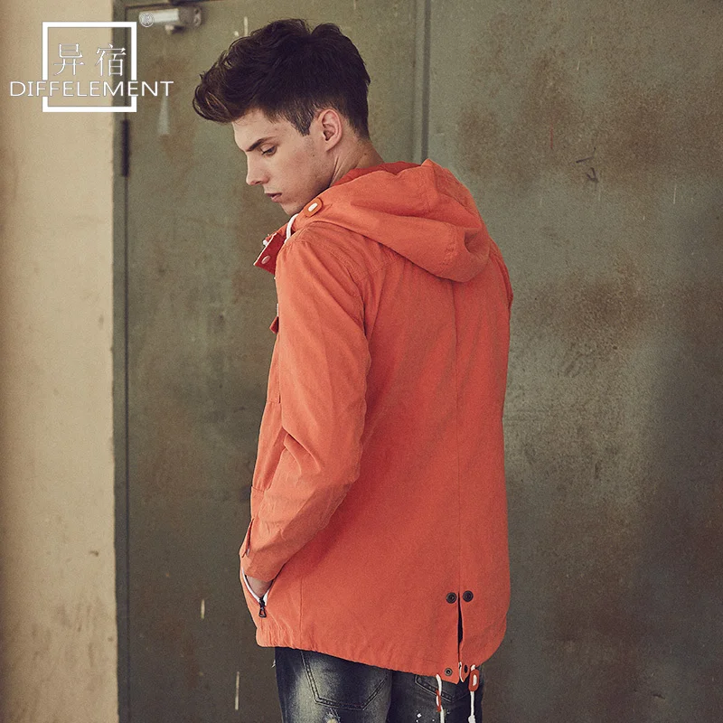 Diffelement весна и осень пальто Мужская брендовая одежда бутик ветровка мужская