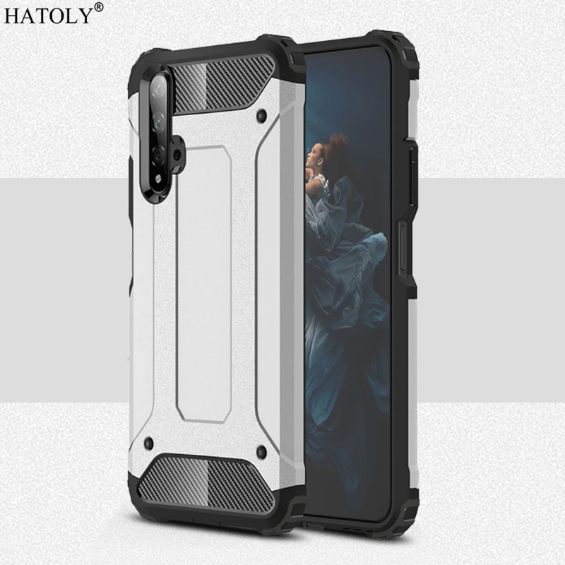 Чехол для Huawei Honor 20 противоударный прочный защитный чехол силиконовый бампер