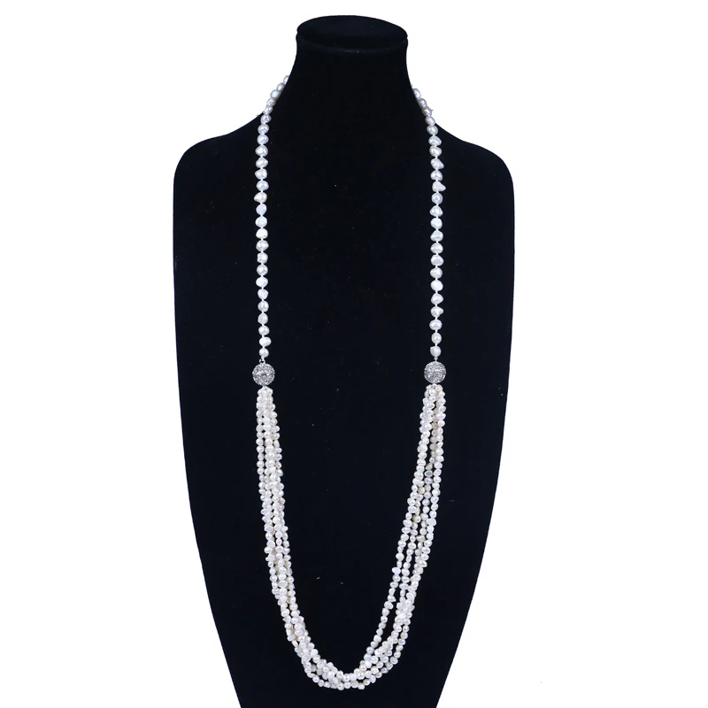 new real freshwater pearl necklace irregular baroque Double magnetic clasp bracelet jewelry set | Украшения и аксессуары