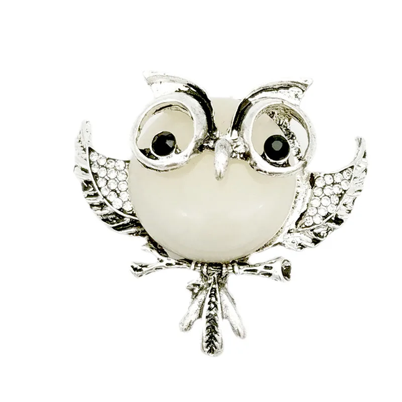 

Vintage Rhinestone Acrylic Gem Bird Owls Brooches Antiques Owl Hijab Pin Up Wedded Broach Scarf Clips Jewelry Lot 10 Pcs