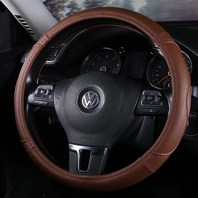 Чехол на руль автомобиля из экокожи 38 см|steering cover|steering wheel coverwheel cover car |