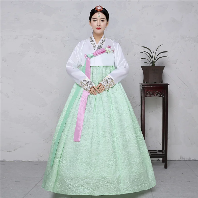 Традиционный свадебный дворец женские повседневные выступления в Корейском