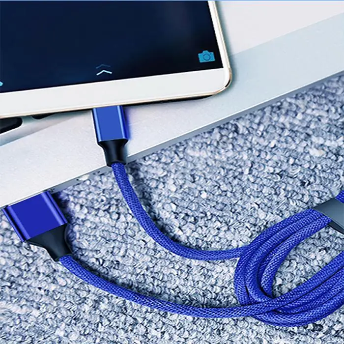 Micro USB кабель 2.4A нейлон Быстрая зарядка для передачи данных samsung Xiaomi LG планшет Android
