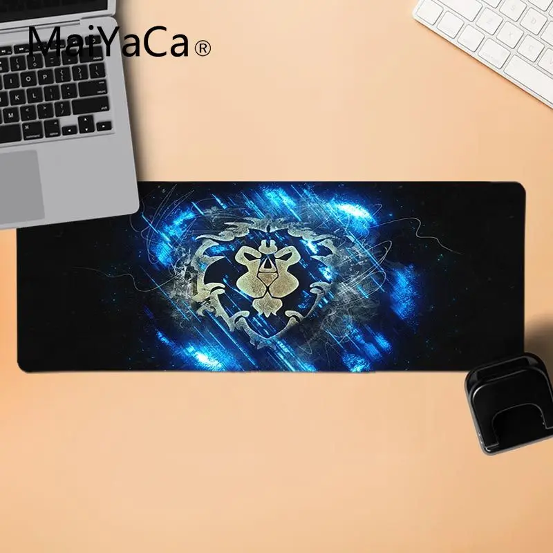 MaiYaCa игровой коврик для мыши World of Warcraft символика Орды красивый коврик для мышки в стиле аниме Удобная мышка коврик игровая защелка для мыши - Цвет: LockEdge 30X90cm