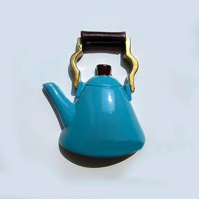 kettle Наклейки на холодильник для дома, креативная милая форма еды, магнитные наклейки на холодильник для хлеба, молока, бекона, жареного яйца - Цвет: kettle
