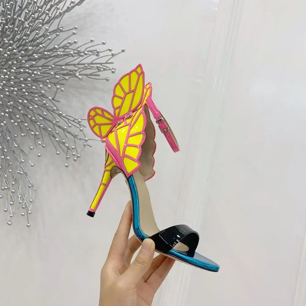 Hot 2019 Shoes Woman Cow Leather Sandals Cross-Strap High Thin Heels Butterfly-knot Bling Sapato Feminino | Обувь
