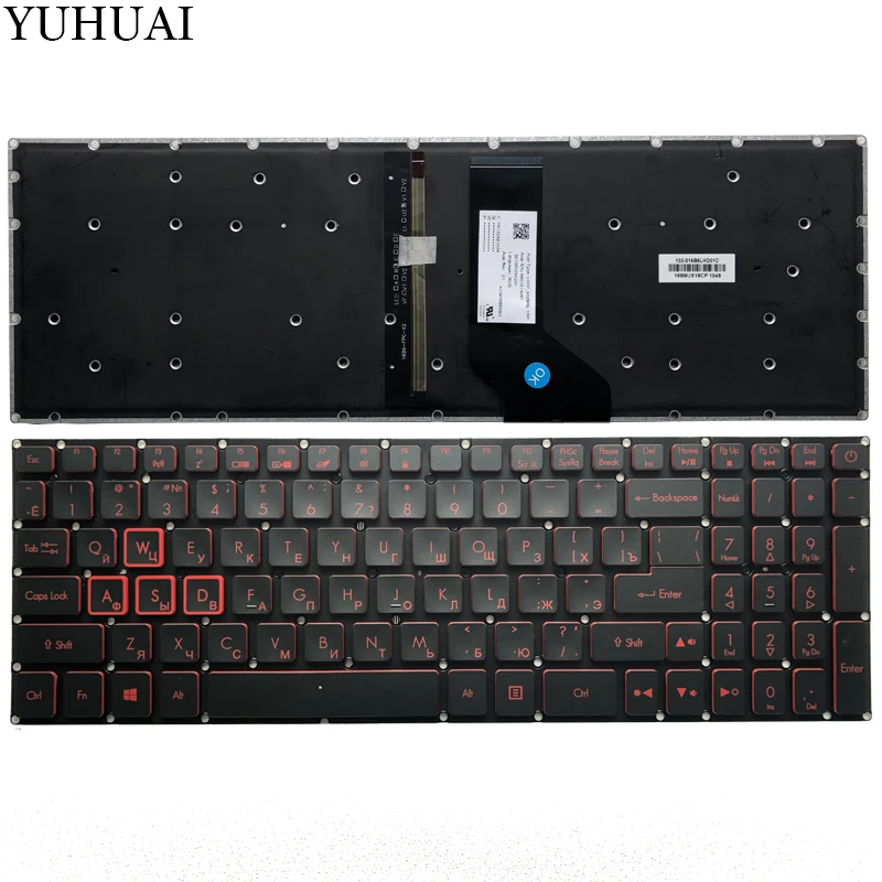Новинка клавиатура для acer деталь нитро-двигателя Himoto Redcat 5 AN515-41 AN515-42 AN515-41-F1XF ноутбук русская клавиатура с подсветкой