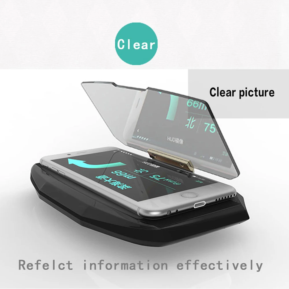 Автомобильный держатель HUD для мобильного телефона автомобильный кронштейн