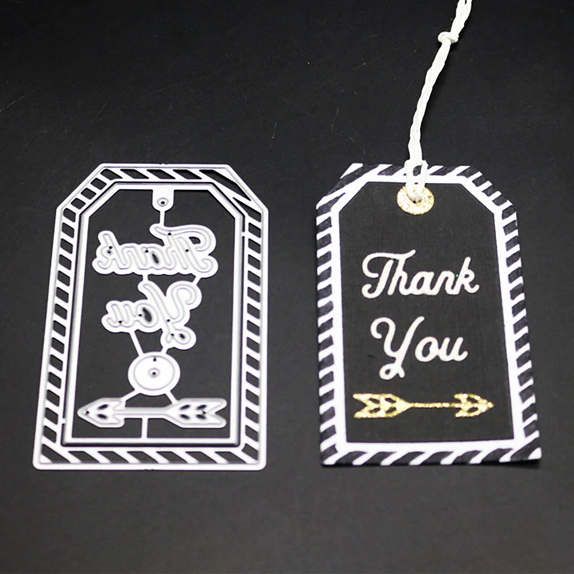 Thank You этикетка металла резки штампы нож формы для подарка DIY Скрапбукинг альбом бумажные карты Декоративные ремесло штамп для теснения с вырезами