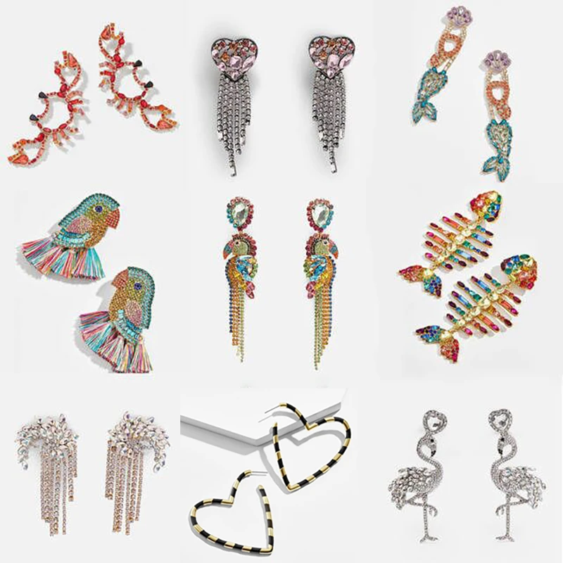 Новые серьги капли za Boho свадебные Большие массивные Висячие ювелирные изделия