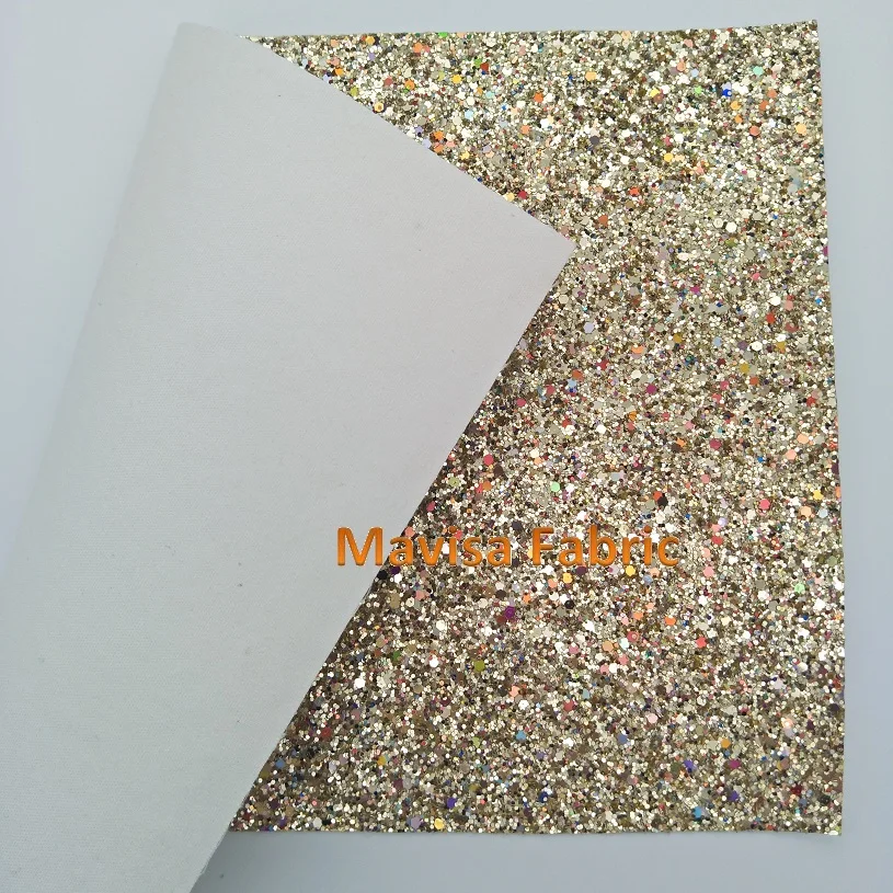 Золотистая блестящая кожа MQ061 30 х134 см ткань для изготовления бантов обуви сумок и