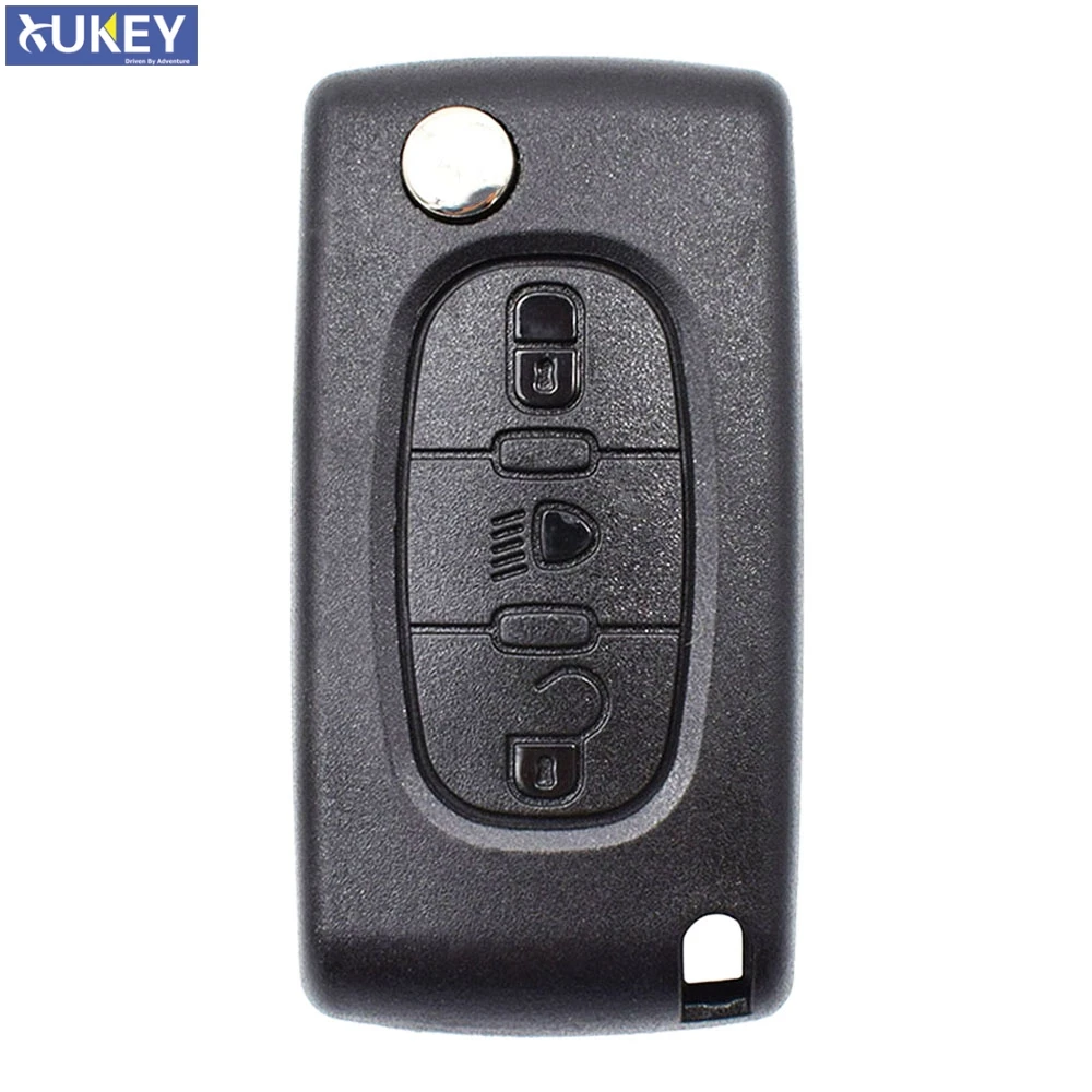 Для Citroen C2/C3/C4/C5/C6/C8 автомобильный 3-кнопочный откидной Чехол для ключа с