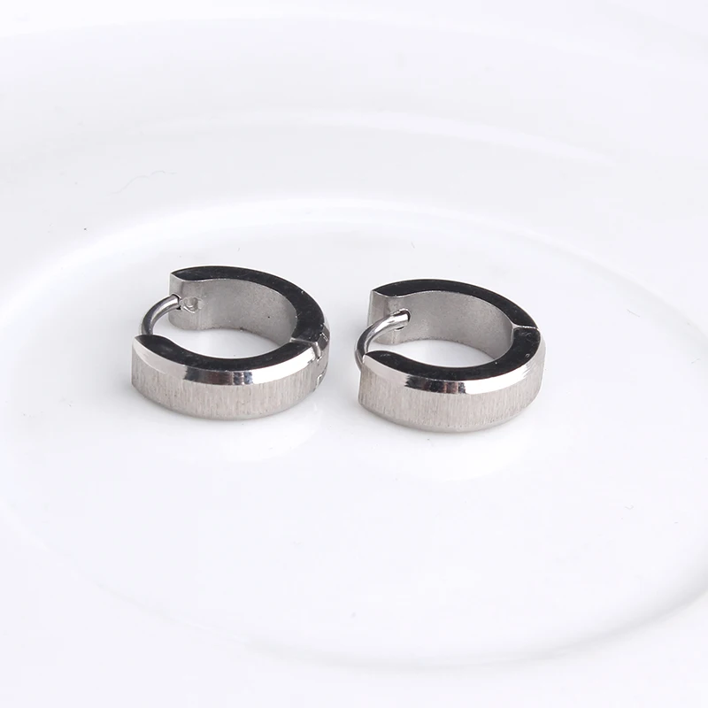 4 мм серебряные серьги гвоздики из нержавеющей стали 316L для женщин и мужчин