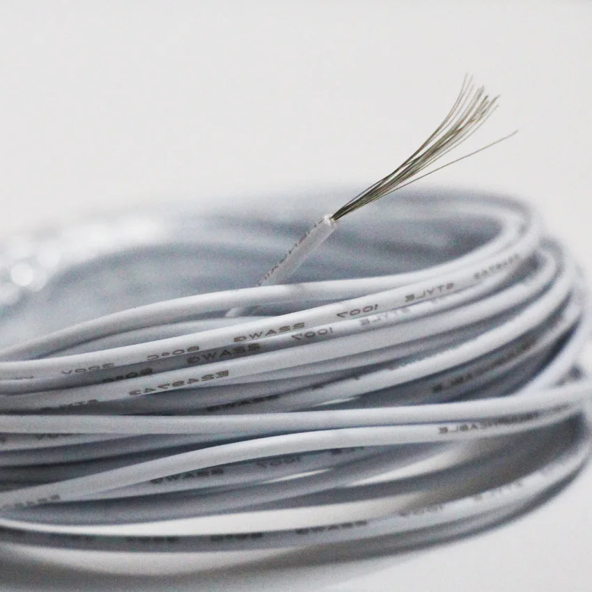 Электрический провод красный Луженый Медный 22AWG изолированный ПВХ удлинитель