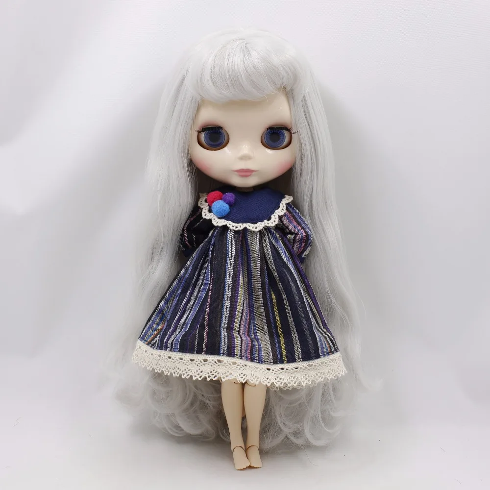 Кукла ледяная DBS Blyth наряд licca Полосатое платье с бантом кружевная игрушка одежда