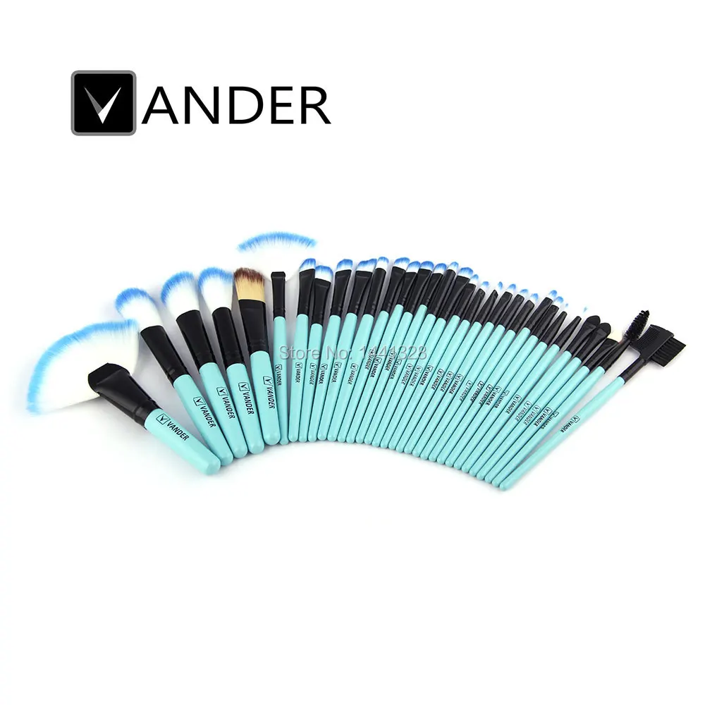 Профессиональный набор кистей для макияжа VANDER 11/32 шт. косметической основы пудры