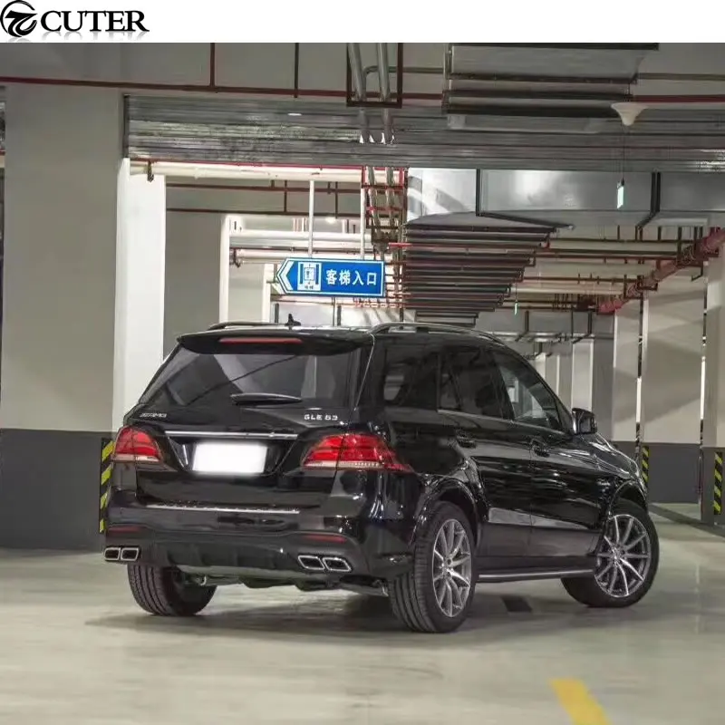 W166 GLE 320 400 GLE63 AMG стильный комплект кузова PP Неокрашенный передний бампер задний бампер для Mercedes Benz W166 GLE 400 GLE63 AMG