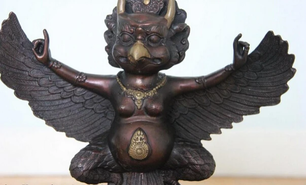 USPS в США S1090 Тибетский буддизм бронзовый медный с крылышками птица Орел статуя