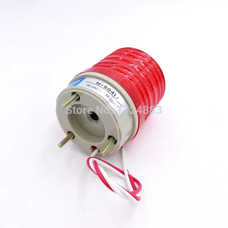 Зуммер стробсигнала Предупреждение светильник N-5041J 12V 24V 220V Индикатор светильник Светодиодный лампа Малый мигающий светильник охранной сигнализации
