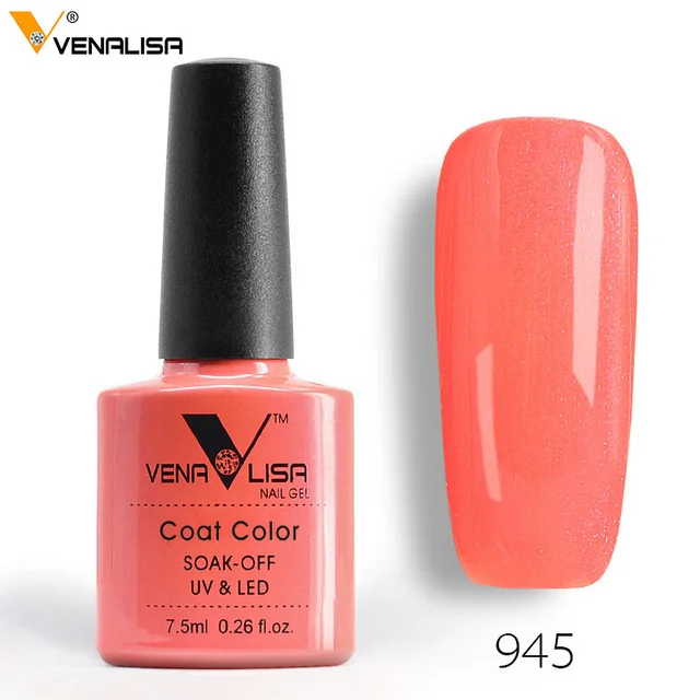Серебристый 61508 Venalisa, легко замачивается, гель для ногтей, УФ светодиодный, лампа, Гель-лак, 60 цветов, Полупостоянный Гель-лак - Цвет: Серебристый