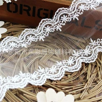 15yard8 5 cm embroidery lace ribbon cotton lace for clothing diy sewing handmade crafts wedding decor fashion accessories