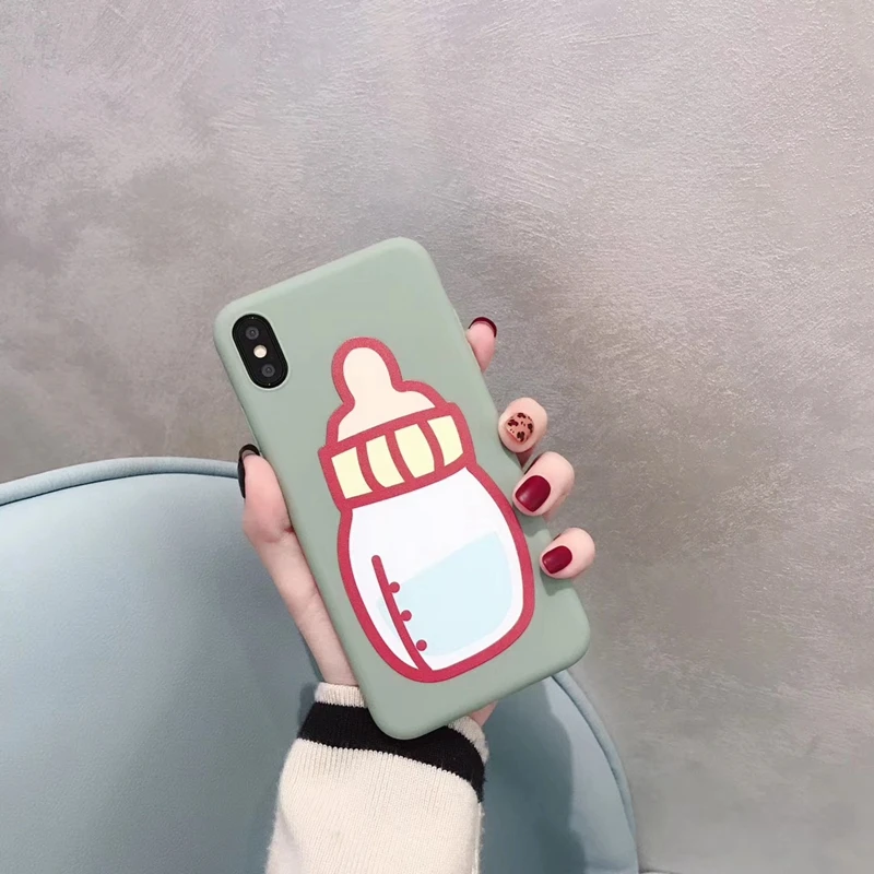 Милый молочный ящик Чехол для iPhone 6 S 6s Plus 8plu 7 чехлов силиконовый мягкий задний