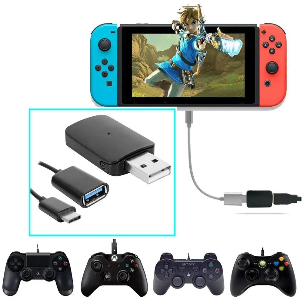 Coov N100 для PS3/PS4/Xbox Один 360 конвертер контроллера USB адаптер Nintendo Switch NS проводной