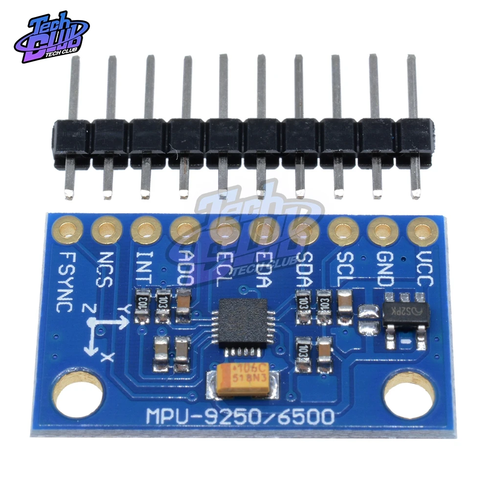 SPI интерфейс межсоединений интегральных схем/I2C GY 9250 MPU 9 ось Отношение + гироскоп