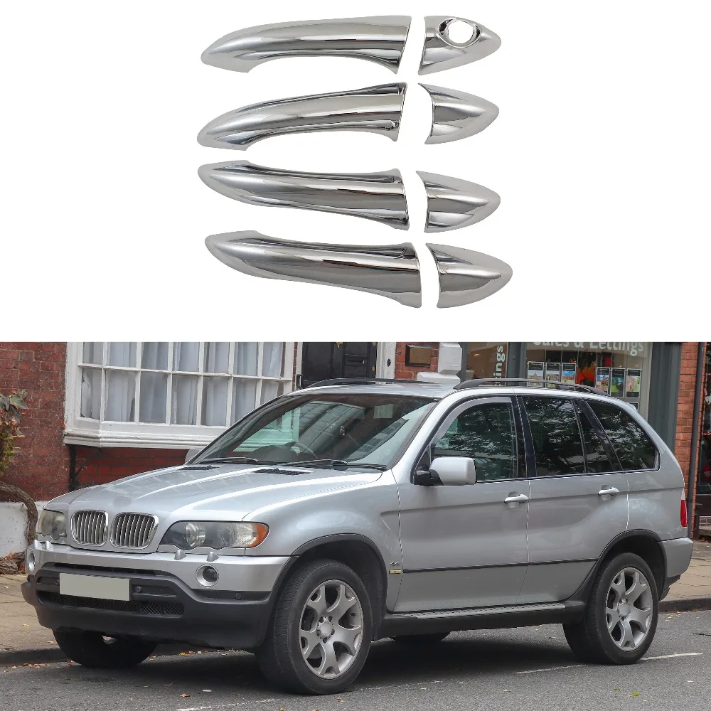 Чехлы на дверные ручки для BMW E53 X5 1999 2006 высококачественные хромированные АБС