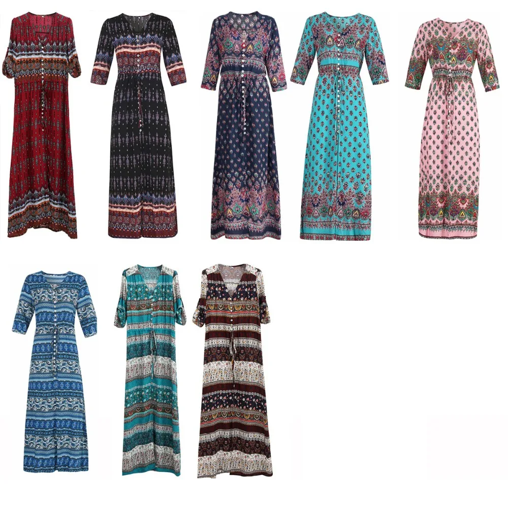 Для женщин в богемном стиле свободного кроя с v образным вырезом длинным рукавом