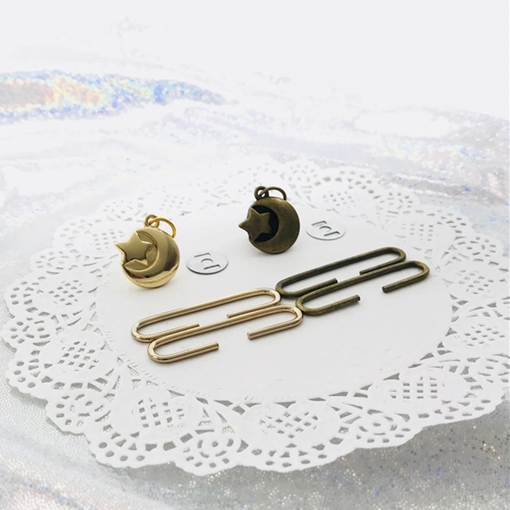 DIY C Форма монета мешок делая металлическую застежку с Луной звезда подвесной декоративный магнит кнопка кошелек рамка 10 компл./лот