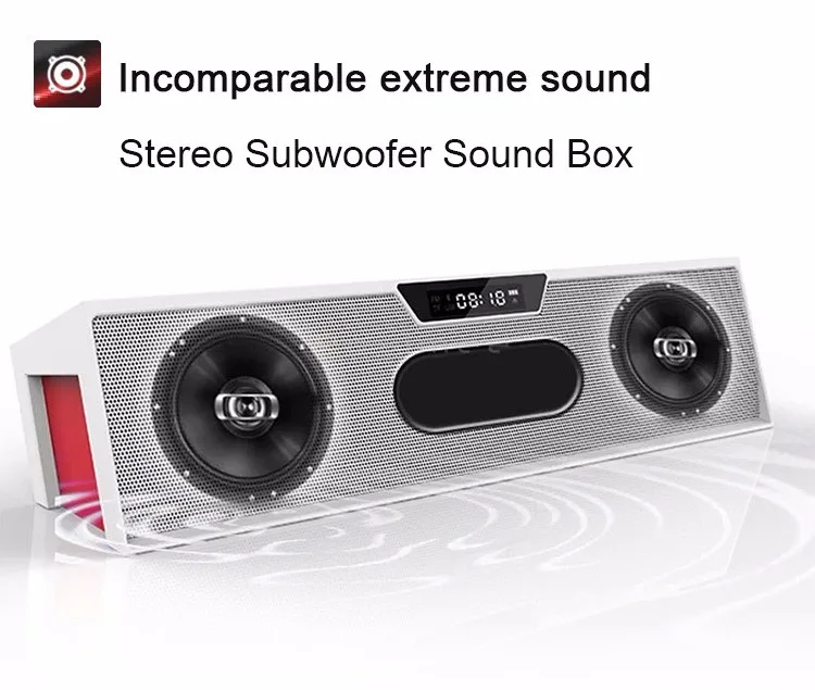 Сардины Bluetooth Динамик FM радио 10 Вт Портативный стерео Беспроводной Динамик s с микрофоном PK Piple S5 Bluedio BS-3 J-BL SL-1000S