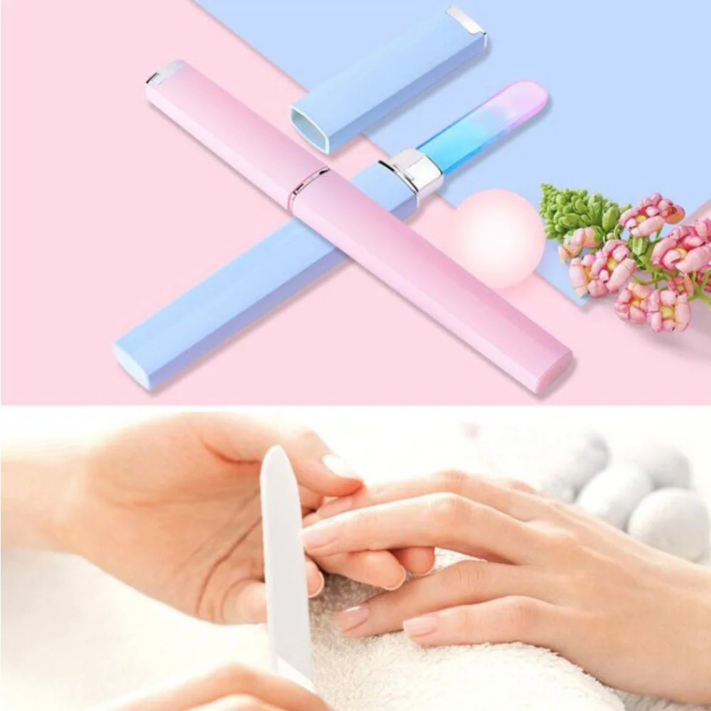 Professional Crystal Glass Nail Files Buffer Manicure Sanding Block Device Pedicure Art Decorations Tool #288169 | Красота и здоровье